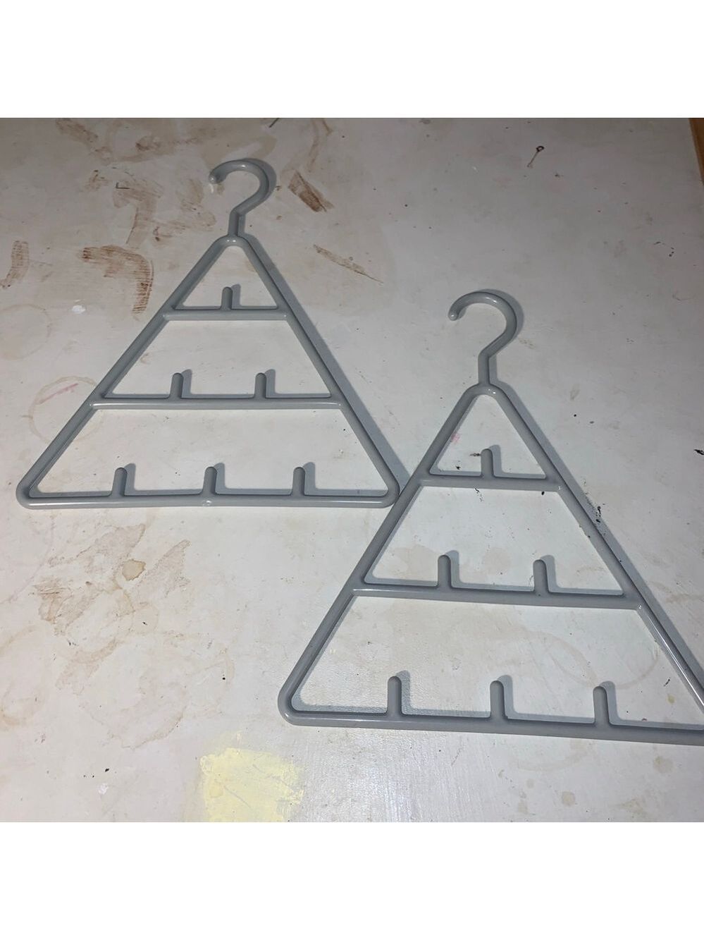 Unbranded Gray Triangle Closet Accessories Hangers One Size